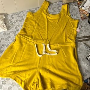Yellow Sleeveless Jumpsuit